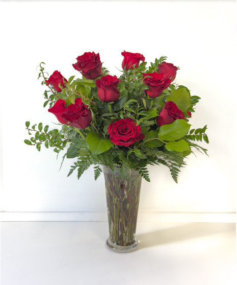 One Dozen Red Roses - Premium Long Stem Red Roses