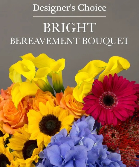 Designer's Choice - Bright Bereavement Bouquet