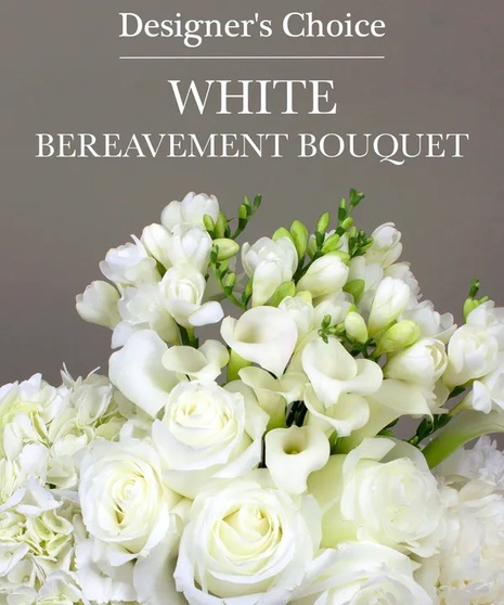 Designer's Choice - White Bereavement Bouquet